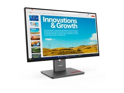 Lenovo ThinkVision P24QD-40 / 24" QHD 2560*1440 / WLED IPS / 120Hz 4ms / HUB-USB, RJ45 / DisplayPort, HDMI, USB-C / Support VESA / Inclinaison, Rotation, Pivot, Hauteur / Garantie 3 Ans Constructeur 