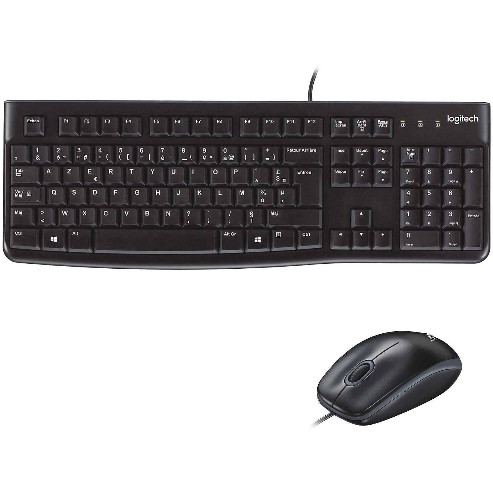 KIT LOGITECH MK120 Filaire Noir Retail 920-002539