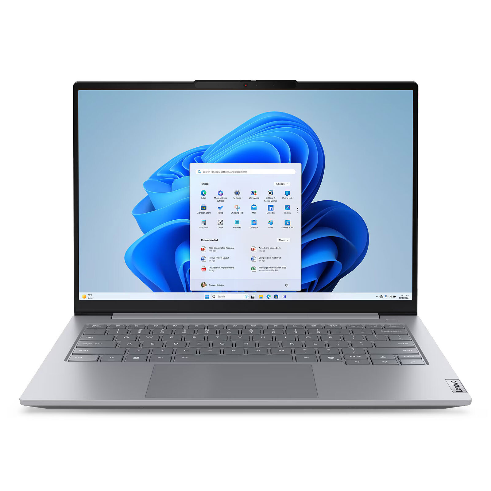 Lenovo ThinkBook 14 Gen 8 IRL / Intel Core 7 240H 10(6P+4E)/16T / RAM 16 Go DDR5-5600 / SSD 512 Go M.2 NVMe / Écran 14" TN WUXGA 1920x1200 / Clavier Rétroéclairé, Lecteur Empreinte Digitale, RJ45 / Windows 11 Pro / Garantie 1 An Premier Support Lenovo
