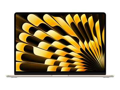 Apple MacBook Air M3 15" / M3 CPU 8 coeurs, GPU 10 coeurs, Neural Engine 16 coeurs / RAM 16 Go / SSD 512 Go / Écran 15.3" IPS 2880 x 1864 (WQXGA+) / Couleur Lumière stéllaire / Garantie 1 An Apple