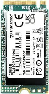 Transcend MTE400S / SSD 256 Go 3D NAND / M.2 2242 PCIe 3.0 x4 / Lecture 2000 Mo/s - Écriture 1000 Mo/s / Garantie 5 Ans Constructeur
