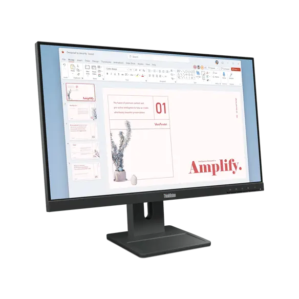 Lenovo ThinkVision E24-40 / 23.8" FHD 1920x1080 / LED IPS / 100Hz 4ms / HDMI, DisplayPort, VGA / Haut-Parleurs / Inclinaison, Pivot, Rotation, Hauteur / Garantie 3 Ans Constructeur