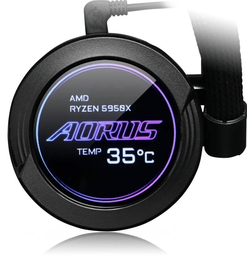 AORUS WATERFORCE X 280 (Avec Refroidisseur Liquide All-in-one à Affichage LCD)