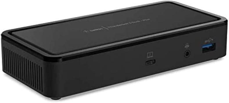 Station d'accueil Belkin Thunderbolt 3 Dock Plus F4U109 avec adaptateur Windows, Dual 4K Display at 60Hz, 40Gbps Data Transfer, 60W